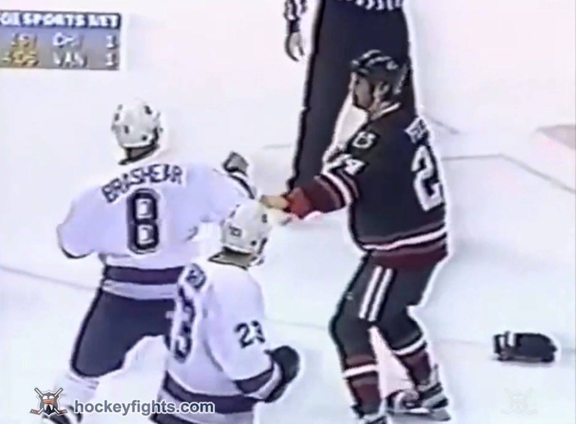 Marty McSorley vs. Donald Brashear, January 14, 1999 - Edmonton Oilers vs.  Vancouver Canucks