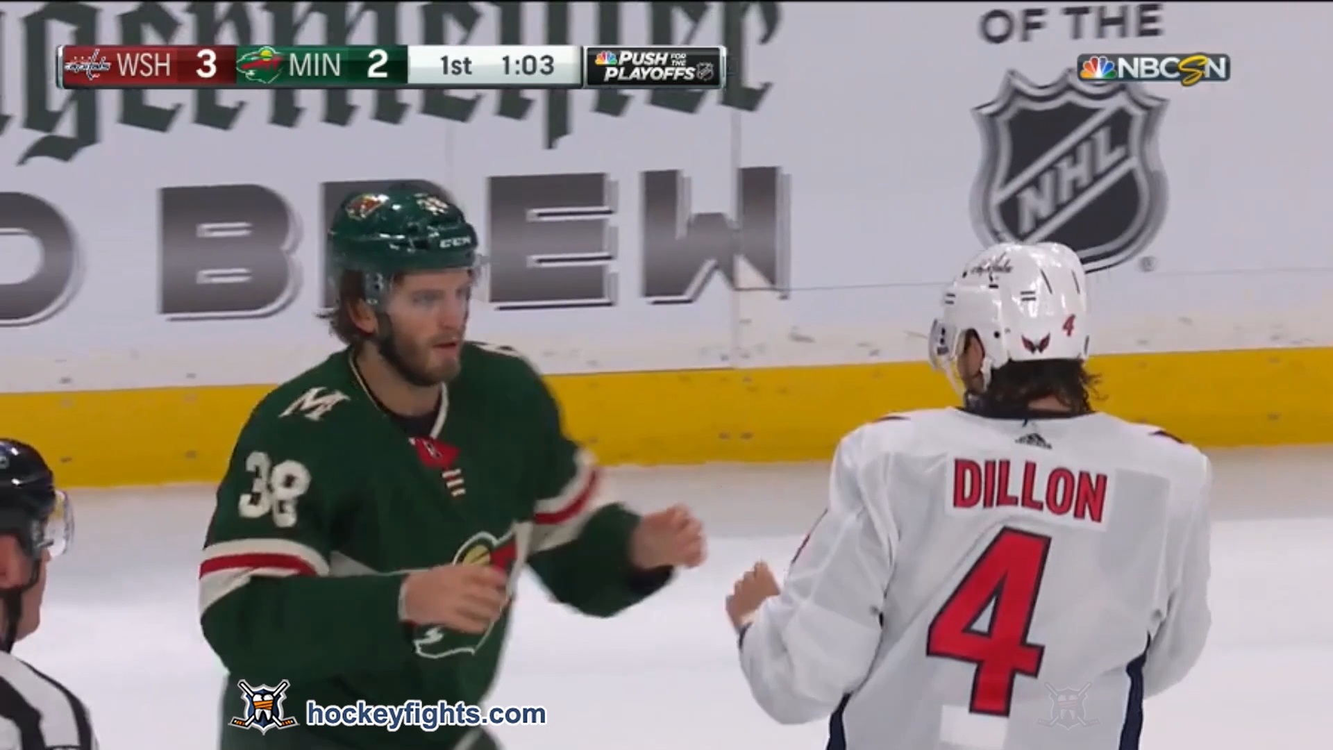 Brenden Dillon vs Ryan Hartman